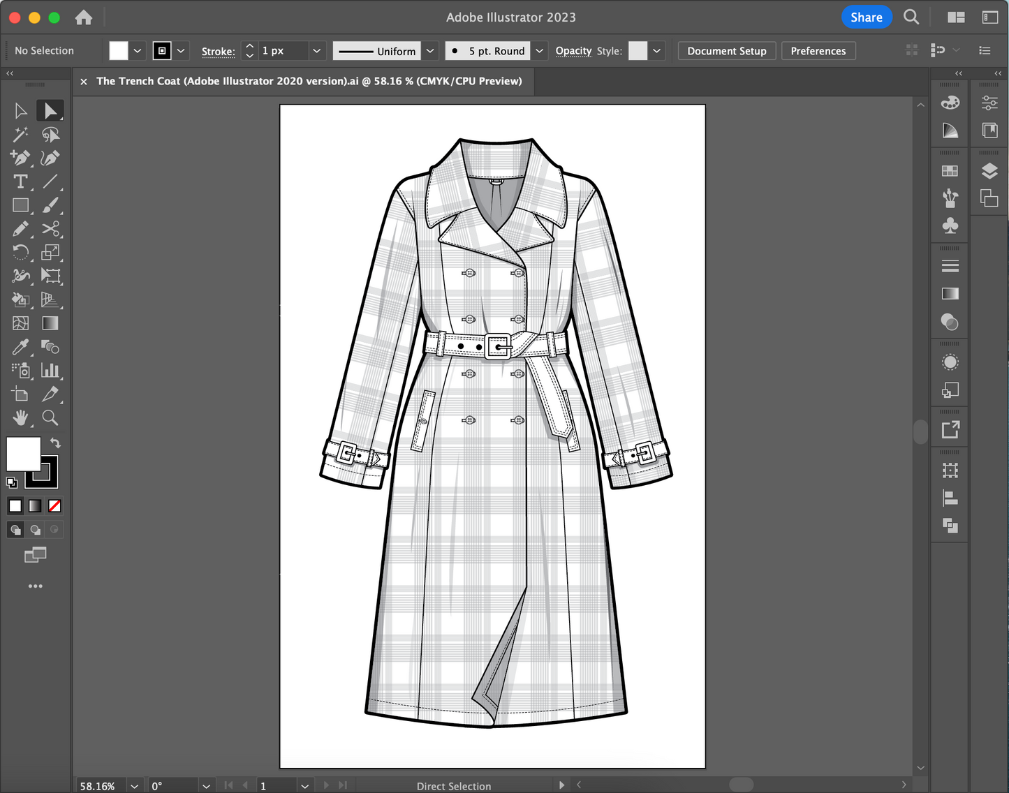 The Trench Coat (Editable Ai. files)