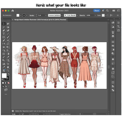 My project's fully editable Adobe Illustrator files, all yours now ♥️