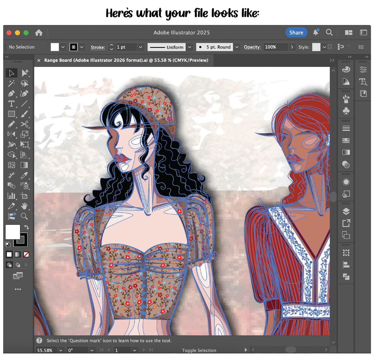 My project's fully editable Adobe Illustrator files, all yours now ♥️