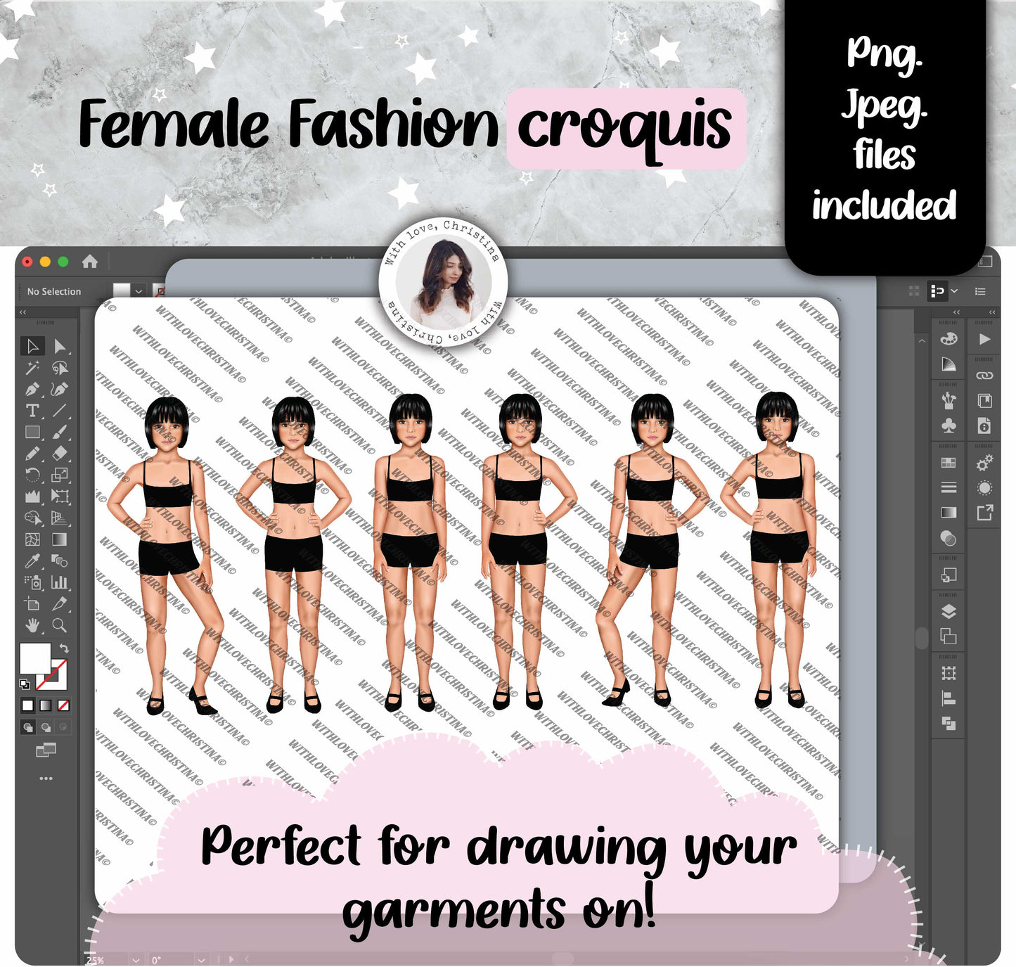 Girls Croquis (Png, jpg)