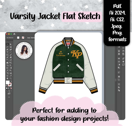 Varsity Jacket (Editable Ai. files)