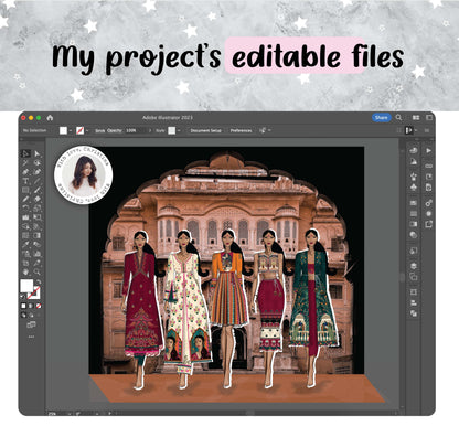 My project's fully editable Adobe Illustrator files, all yours now ♥️