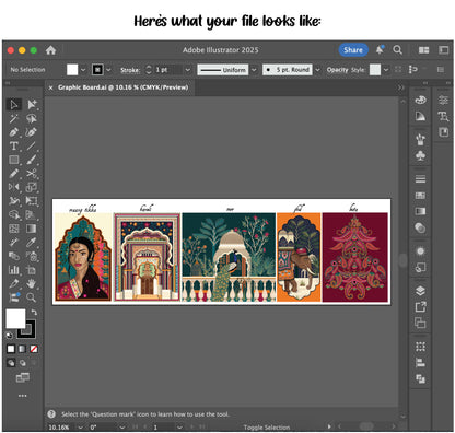 My project's fully editable Adobe Illustrator files, all yours now ♥️