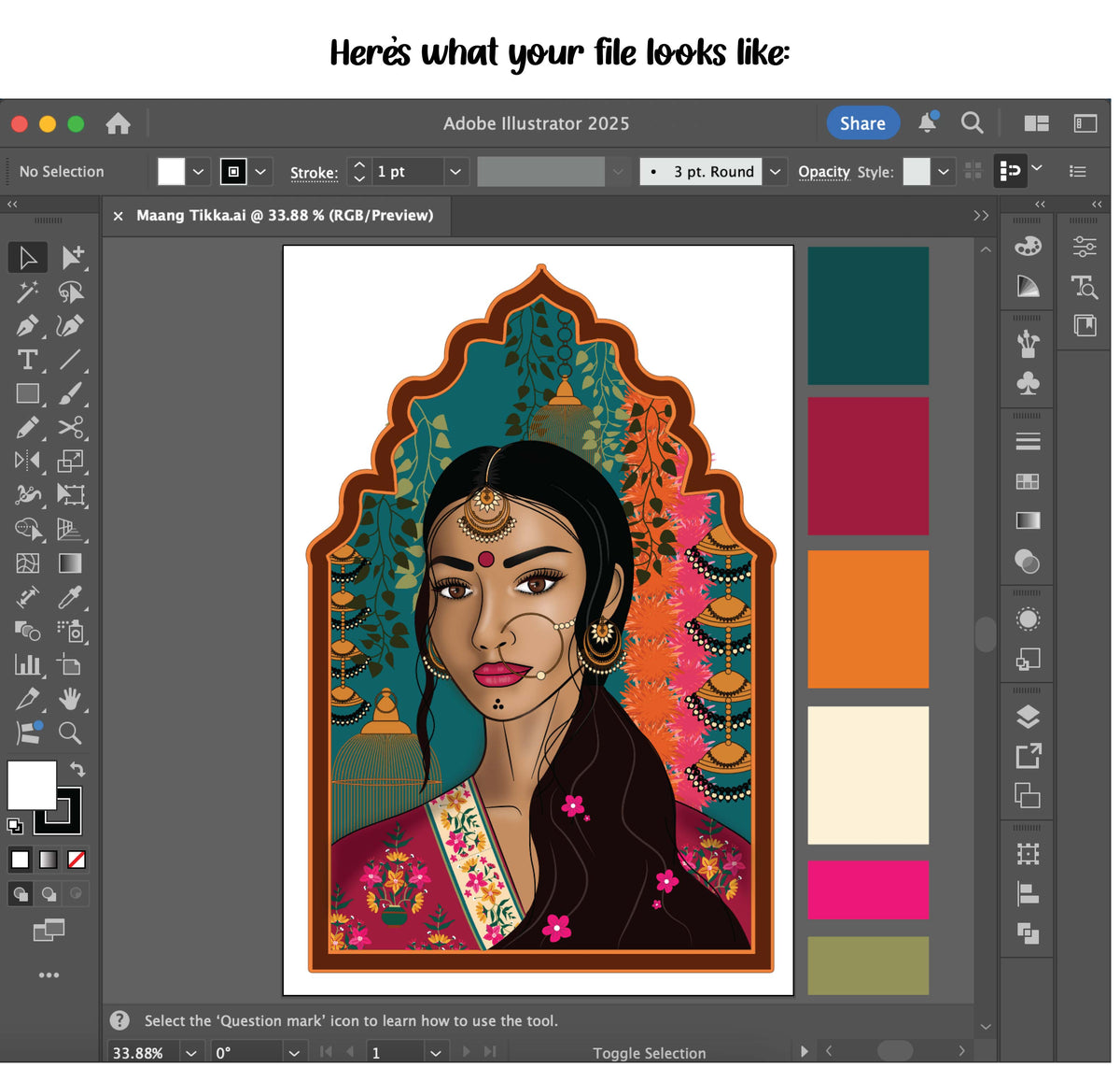 My project's fully editable Adobe Illustrator files, all yours now ♥️