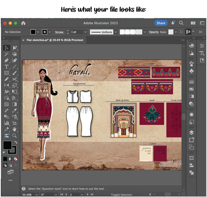 My project's fully editable Adobe Illustrator files, all yours now ♥️